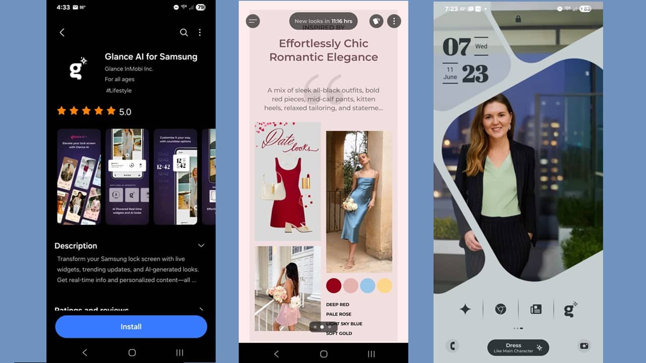 Glance AI на Samsung: как включить и удалить фото