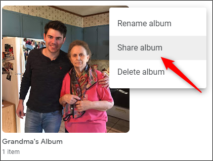 Share Google Photos Album