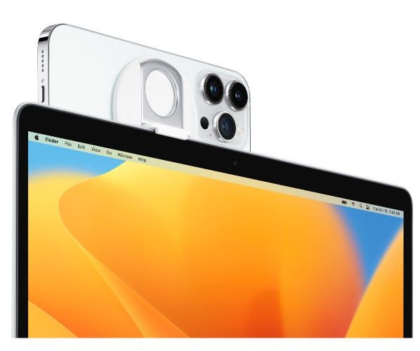 Установка Belkin MagSafe iPhone Mount на ноутбук Mac