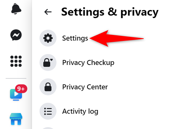 Нажмите «Настройки».