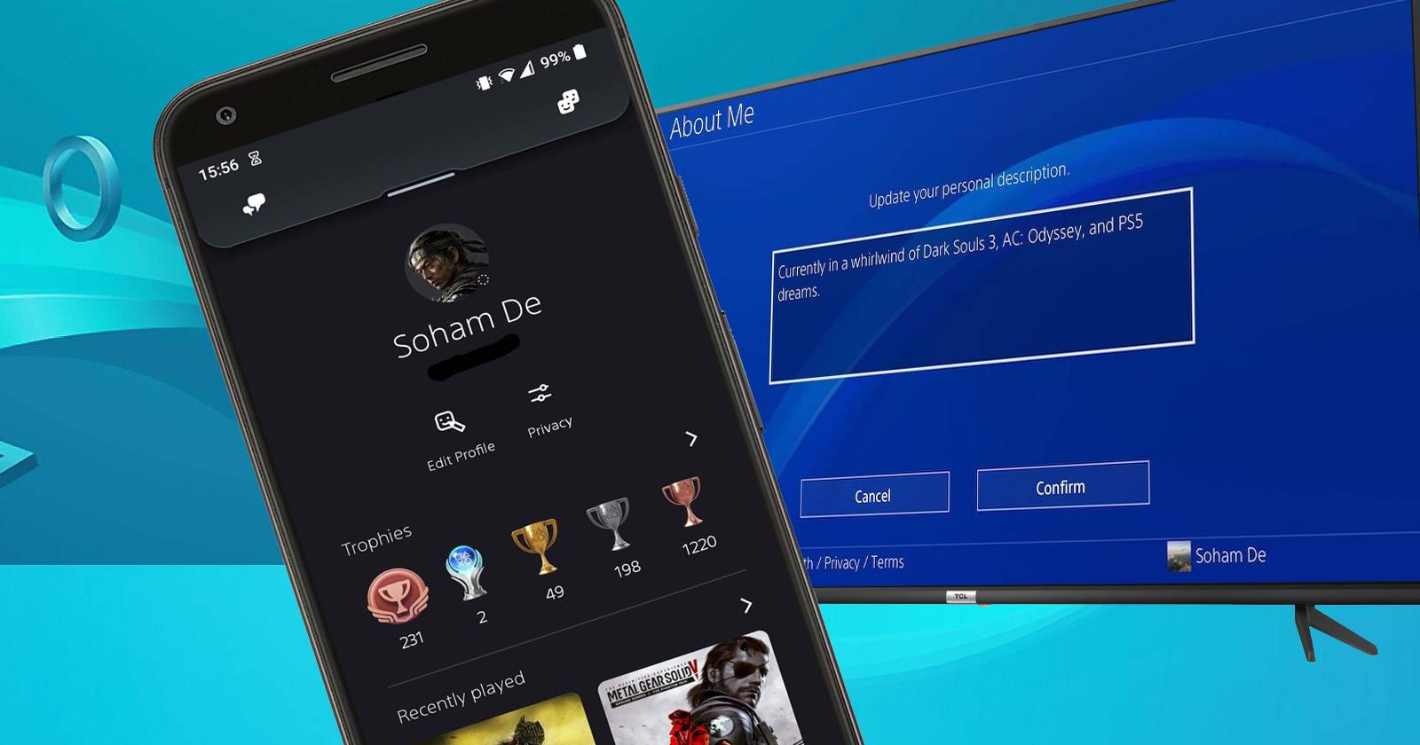 Как изменить описание профиля PS4 быстро