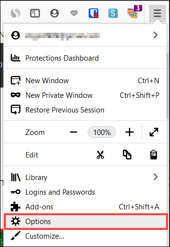 Окно настроек Firefox — включение PiP