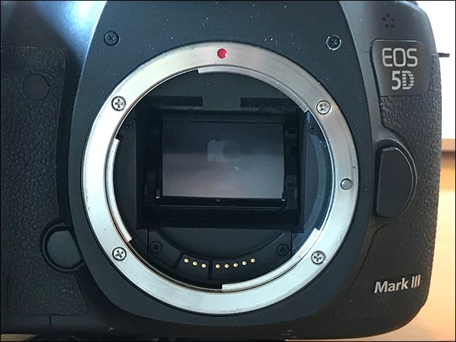 Зеркало фотоаппарата в поднятом состоянии — проверка целостности