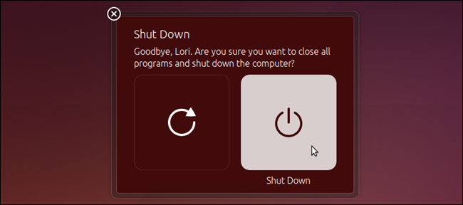 Отключить подтверждение выключения в Ubuntu 14.04