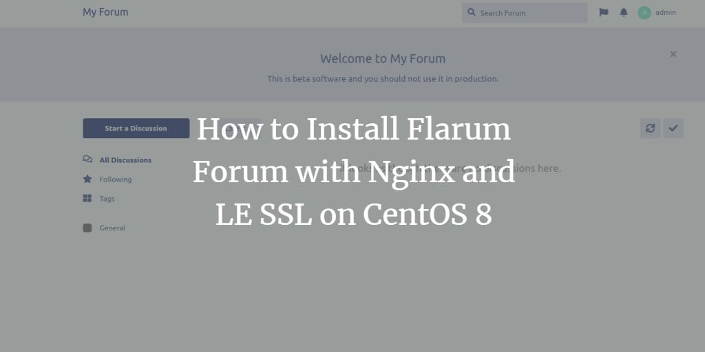 Установка Flarum на CentOS 8