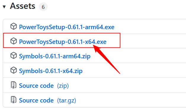 Нажмите на последний установочный файл с меткой «x64».