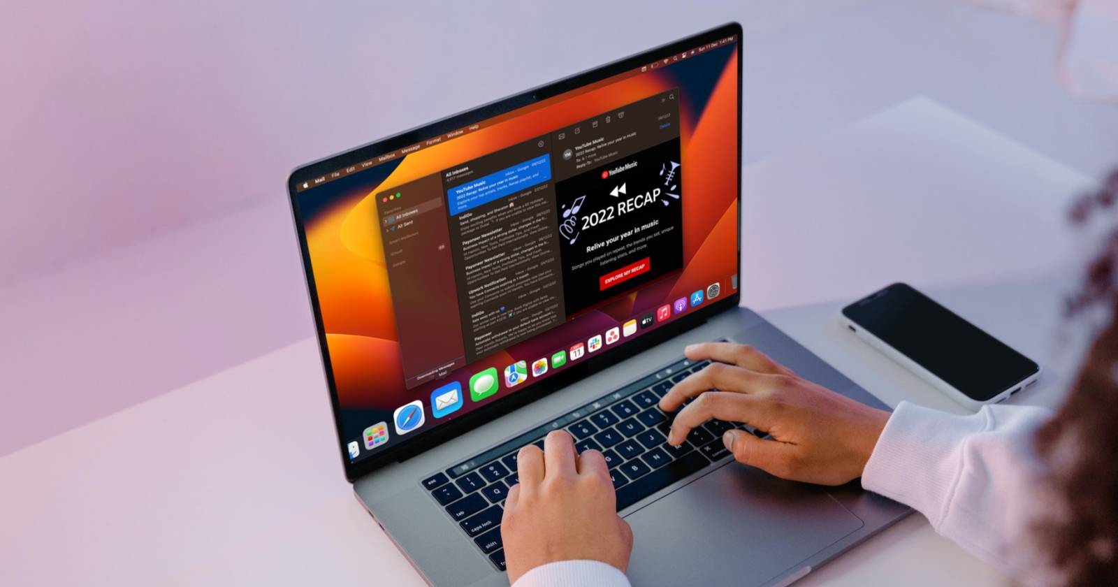 Apple Mail на MacBook