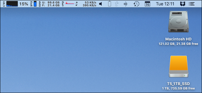 Очистите строку меню macOS с Bartender