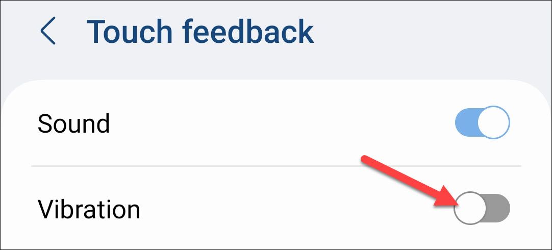 Переключатель «Vibration» для отключения вибрации клавиатуры