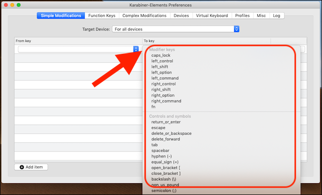 Выберите действие, которое должен инициировать Eject