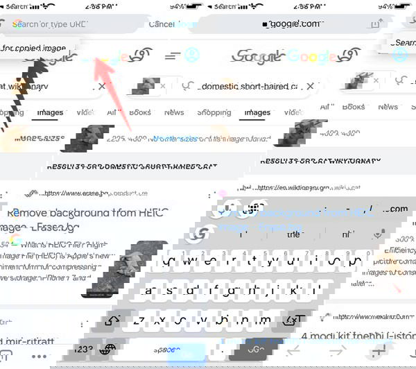 Вставка и поиск скопированного фото в Chrome