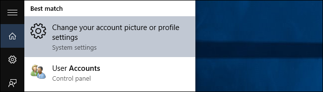 Окно Параметров — Учётные записи с отмеченным адресом Microsoft