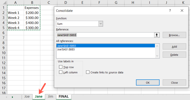 Добавьте дополнительные диапазоны