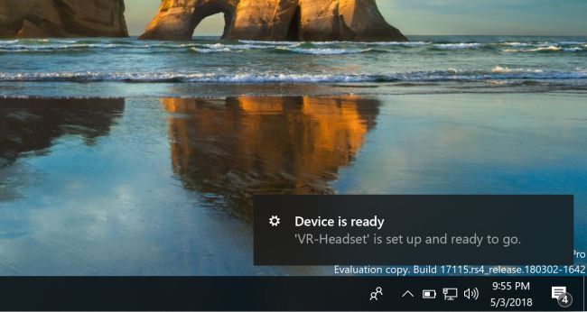 Окно проводника Windows, показывающее подключённое устройство VR‑Headset