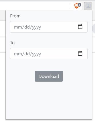 Интерфейс расширения Messages Saver для выгрузки чата.