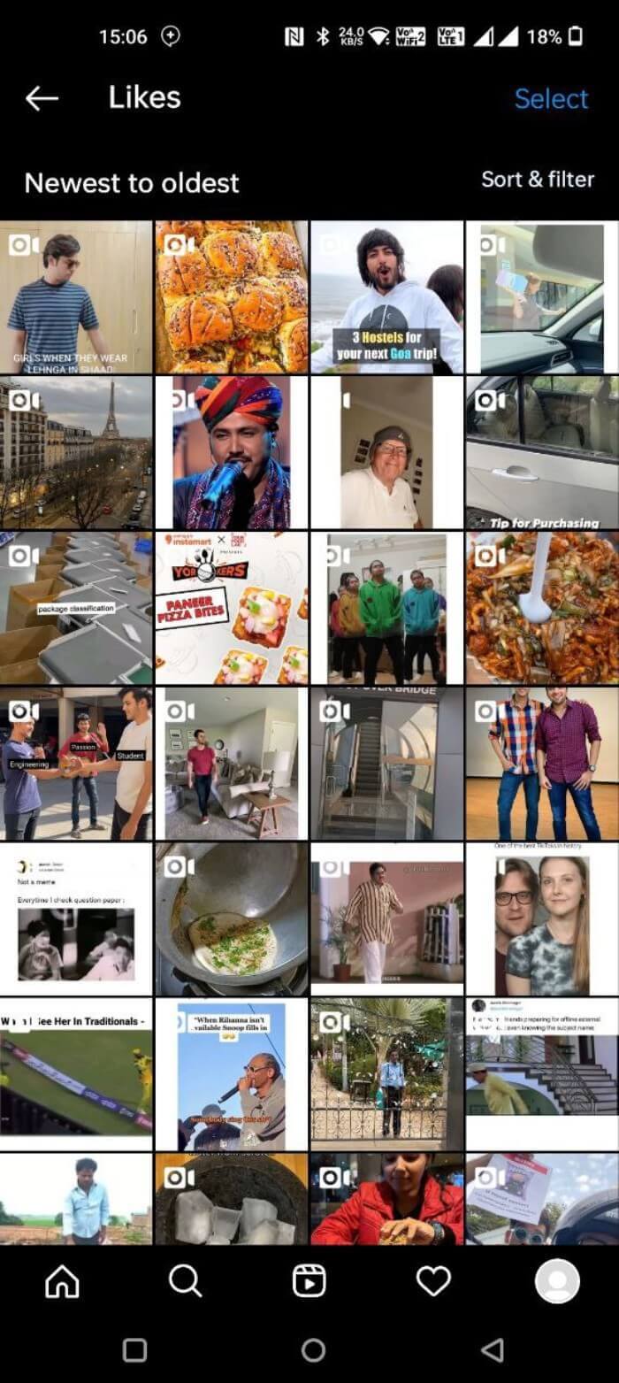 Beispiel: Gefällt mir-Liste, Android