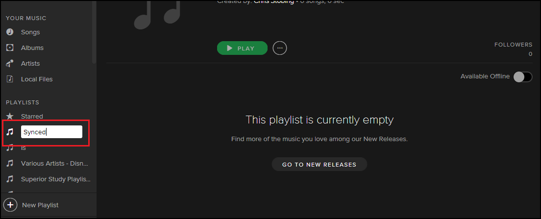 Добавление локальной песни в плейлист