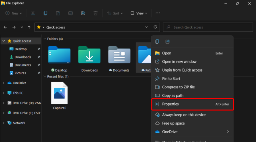 Контекстное меню ярлыка — Свойства