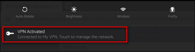 Управление активным VPN из шторки уведомлений
