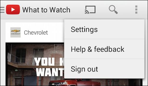Настройки YouTube — ограничить мобильные данные