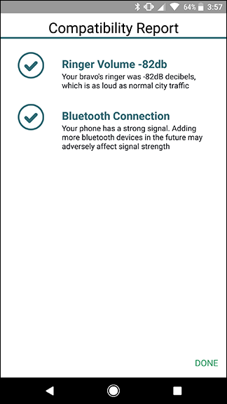 Отчёт совместимости после проверки трекера