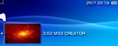 Экран 3.51 M33 CREATOR переписывает прошивку