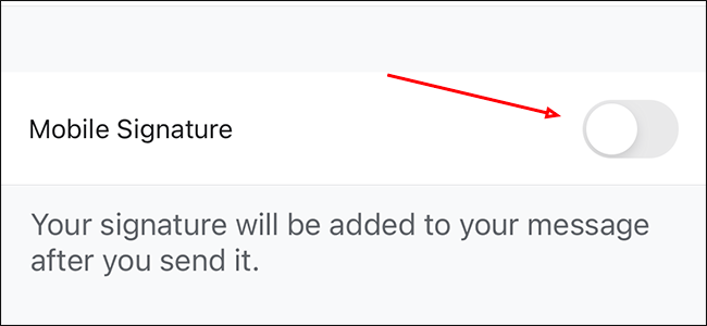 Активируйте переключатель мобильной подписи