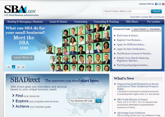 официальная информация и программы поддержки малого бизнеса от SBA