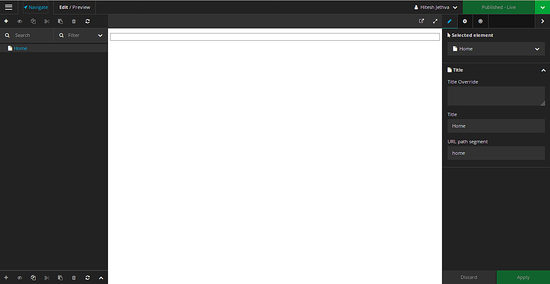 Панель Neos CMS