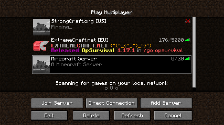 Список серверов Minecraft — ваш сервер в списке