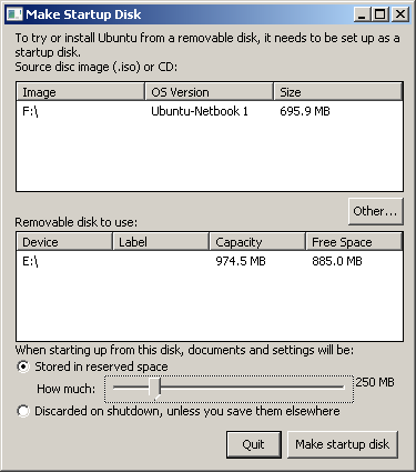 Создать загрузочную USB с Ubuntu