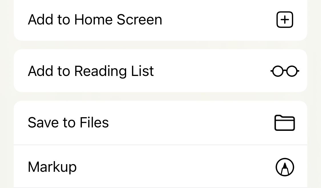 save to files iphone