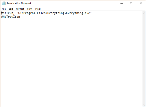AutoHotkey in funzione senza icona di sistema