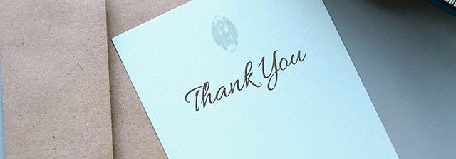 Благодарственная открытка