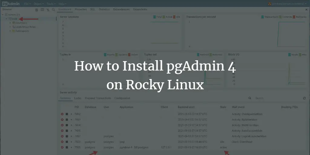 pgAdmin4 на Rocky Linux 8 — установка и настройка