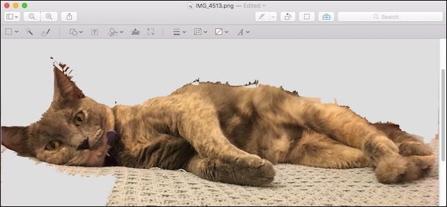Удаление фона в Preview на macOS