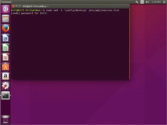 Ubuntu in Rolling Release umwandeln - Schritt 2: sources.list geändert