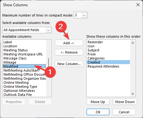 Поле 'Modified' — дата последнего изменения