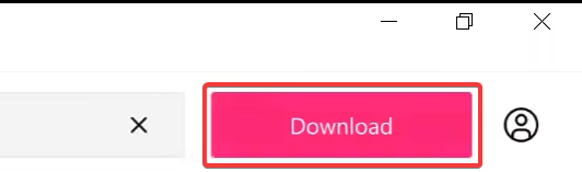Кнопка загрузки в интерфейсе 4K TokKit