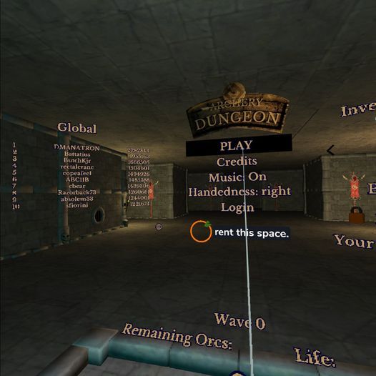 Таблица рекордов и элементы меню в Construct Arcade.