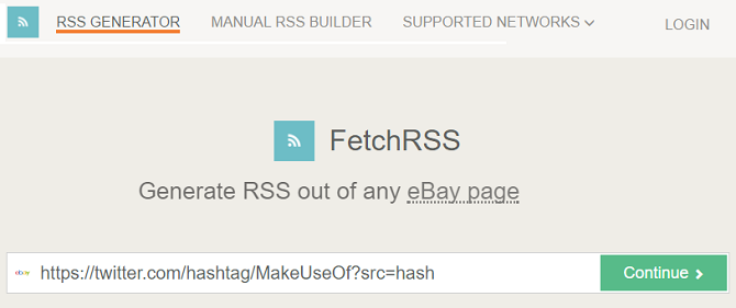 Интерфейс FetchRSS — преобразование сайта в RSS