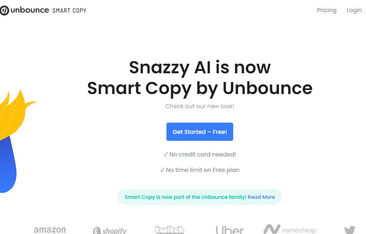 Веб‑страница инструмента Snazzy AI для подготовки писем