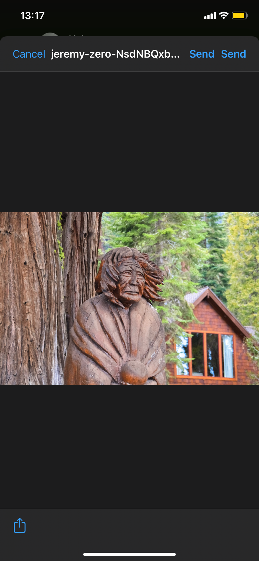 Отправка изображения как документа в WhatsApp