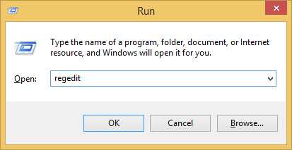 Запуск regedit через Win+R