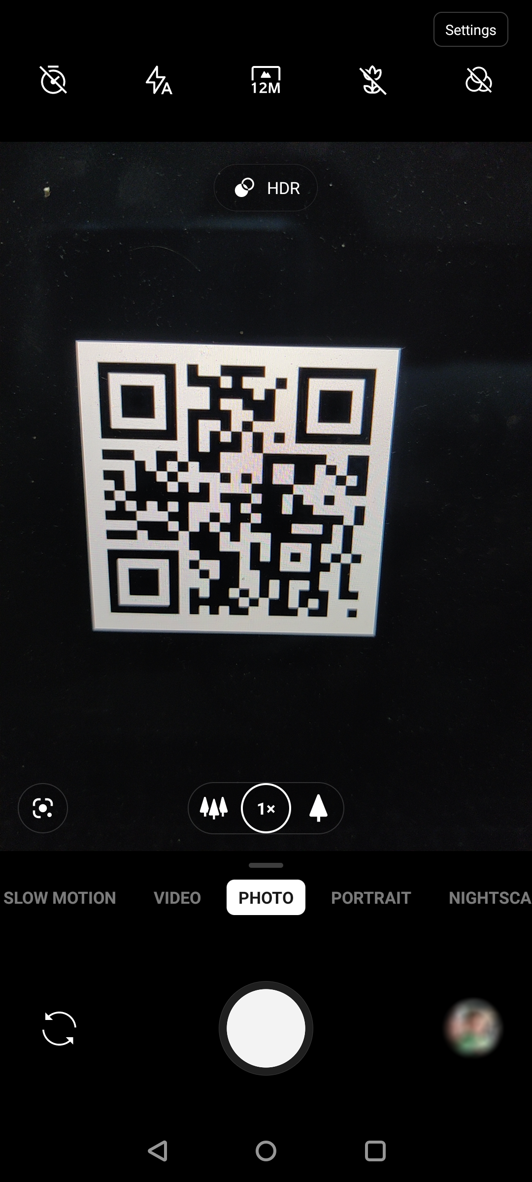 Сканирование QR‑кода на Android — результат
