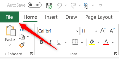 Нажмите Файл в строке меню macOS