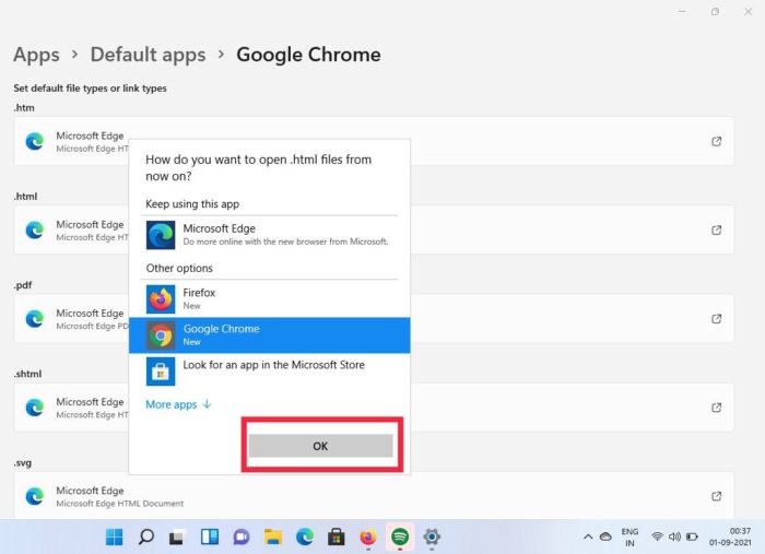 Установка Google Chrome как браузера по умолчанию