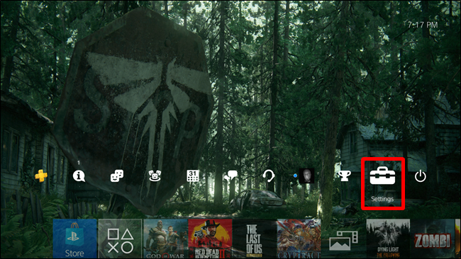 PS4 Home Screen