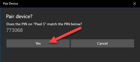 PIN-код Bluetooth на ПК для сопряжения с телефоном