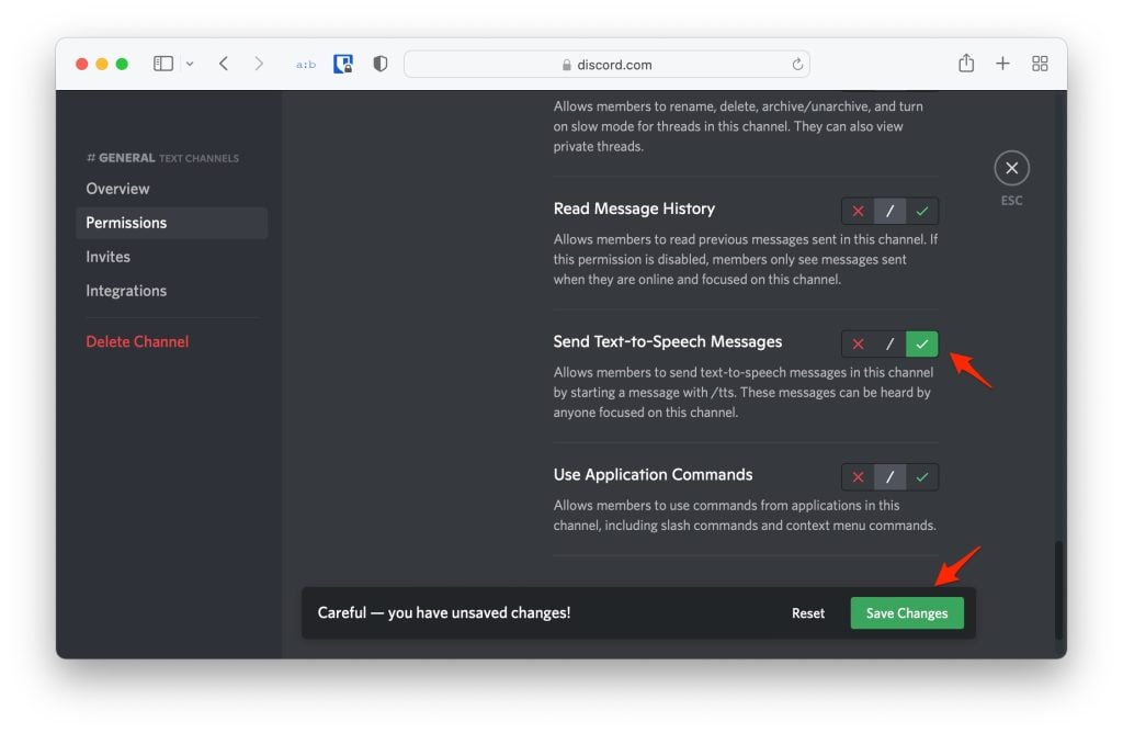 Send Text to Speech Messages - Discord Text to Speech Not Working